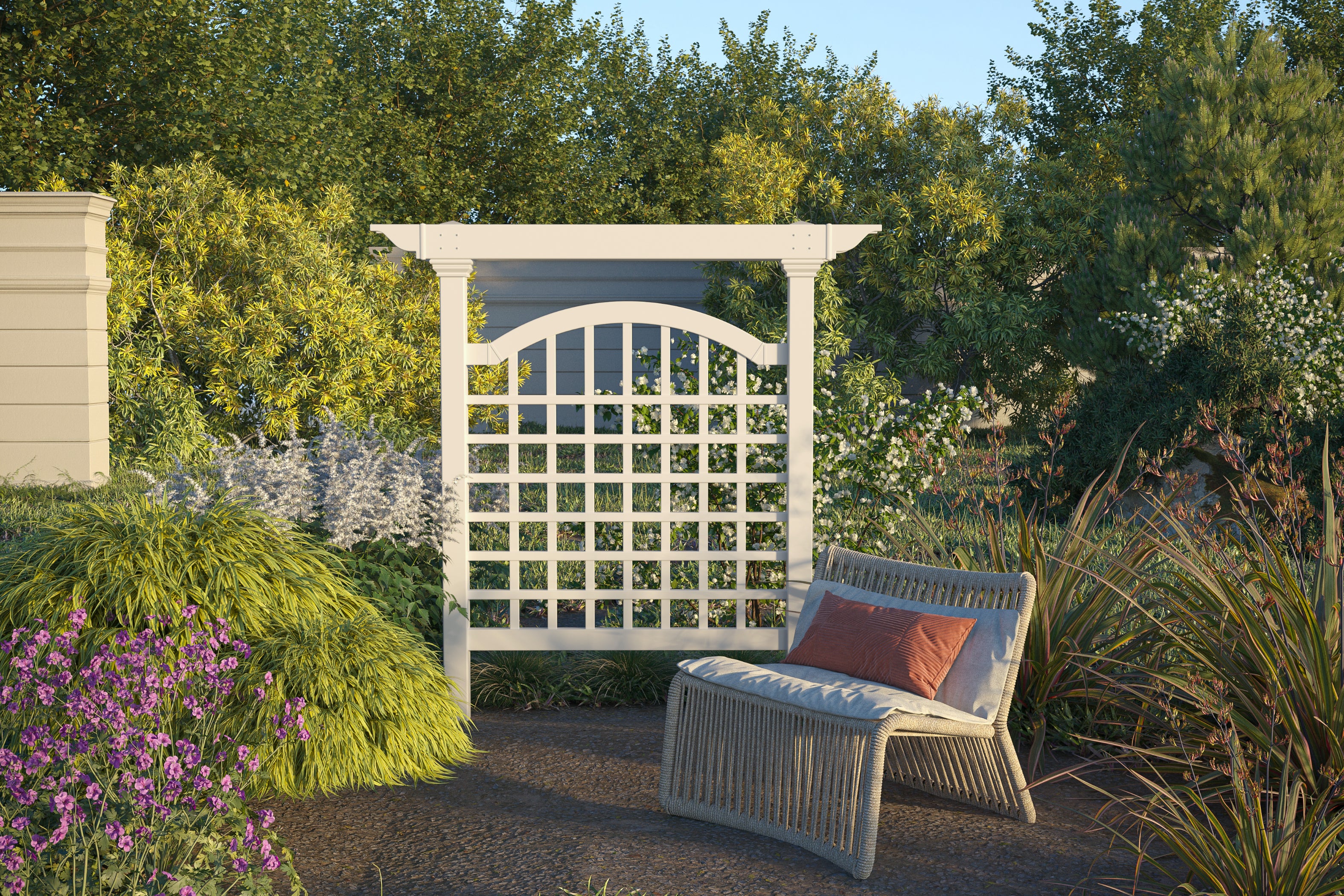 Vita Manchester Vinyl Privacy Trellis