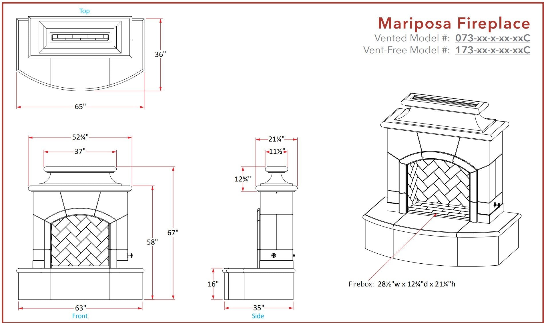 Mariposa Fireplace