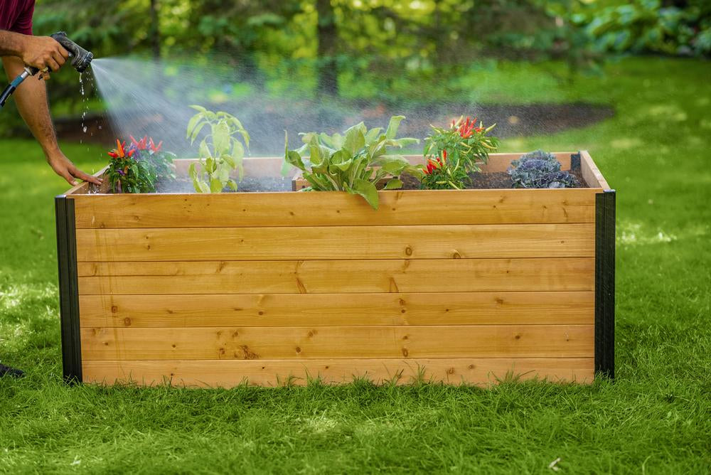 Vita Mezza 3'x5' Cedar Keyhole Composting Garden Bed