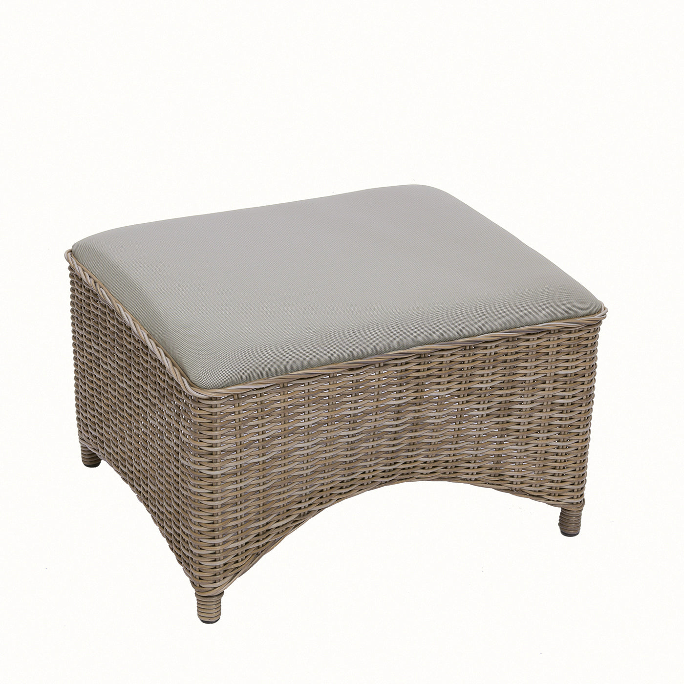 Kingsley Bate Milano Wicker Club Ottoman