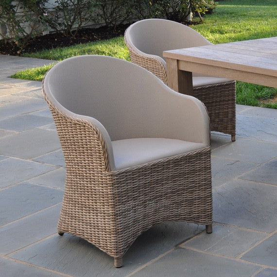 Kingsley Bate Milano Wicker Dining Armchair