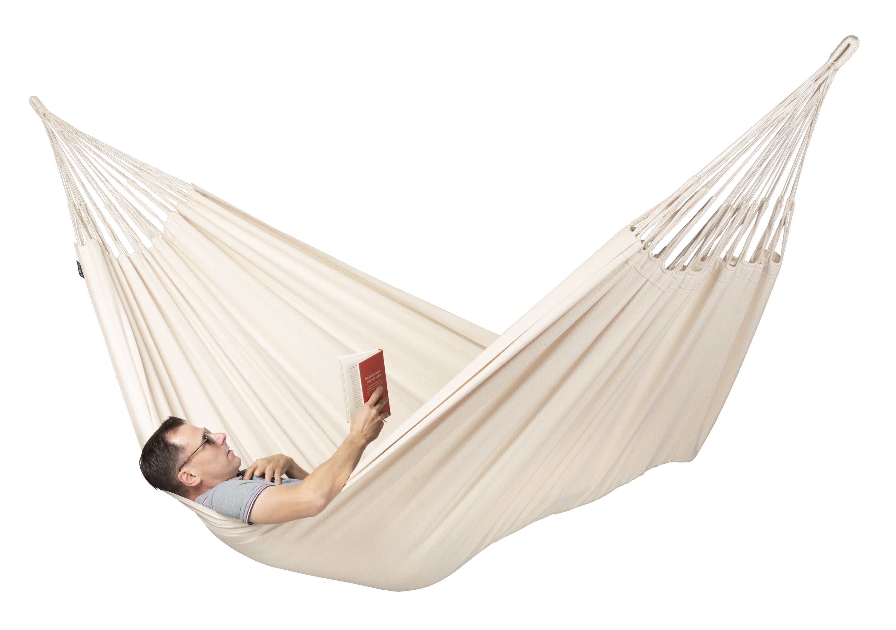 La Siesta Modesta Organic Cotton King-Size Classic Hammock - Latte