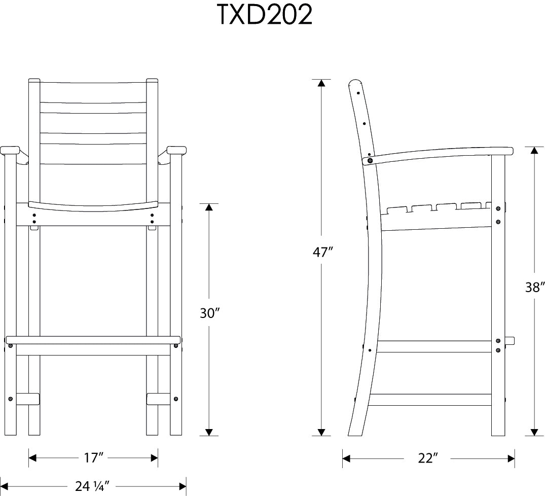 Trex® Outdoor Furniture™ Monterey Bay Bar Armchair