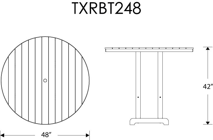 Trex® Outdoor Furniture™ Monterey Bay Round 48" Bar Table