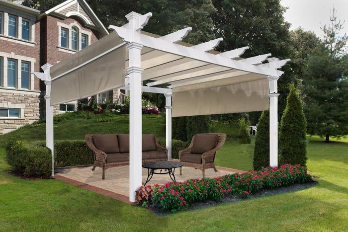 Vita 12'x12' Monterey Canopy Vinyl Pergola