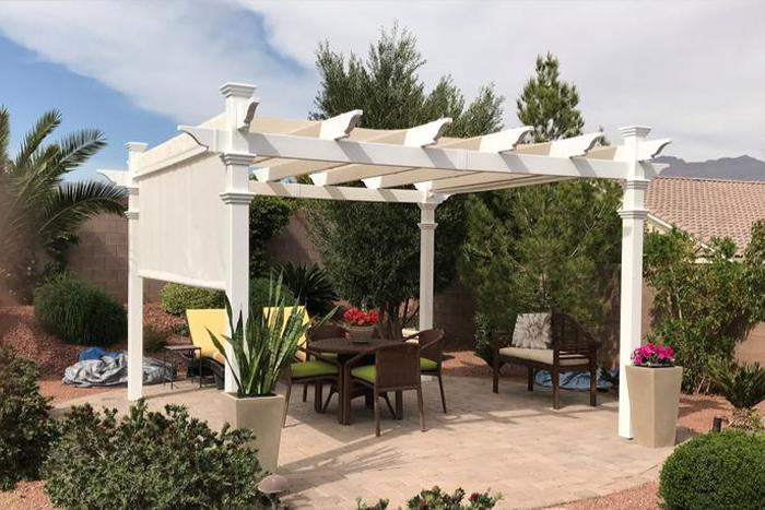 Vita 12'x12' Monterey Canopy Vinyl Pergola