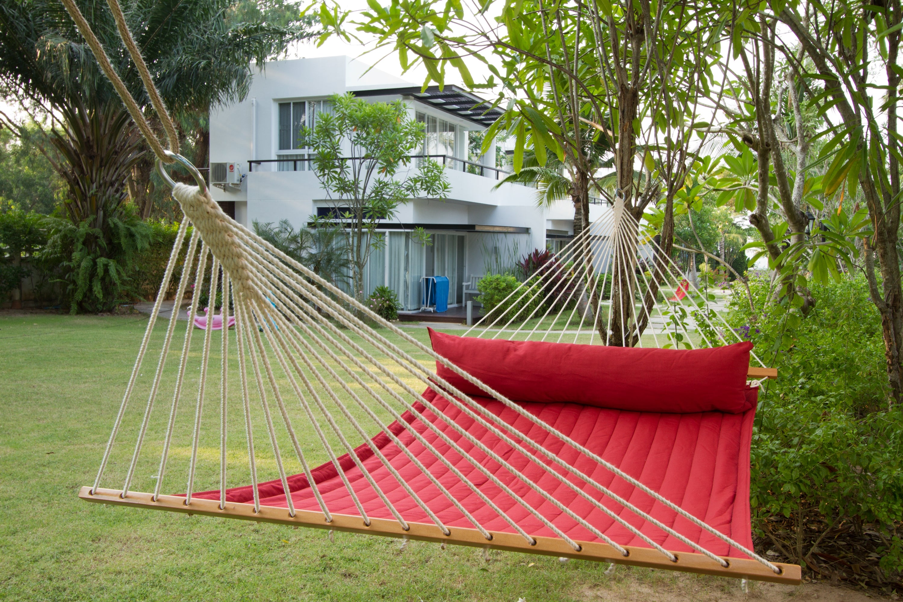 La Siesta Quilted King-Size Hammock - Red Pepper