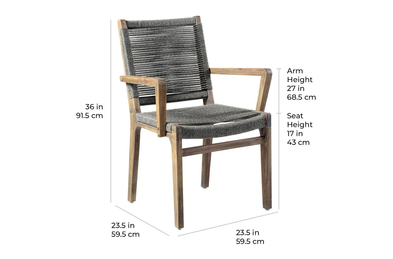 Seasonal Living Explorer Oceans Dining Armchair - Set of 2