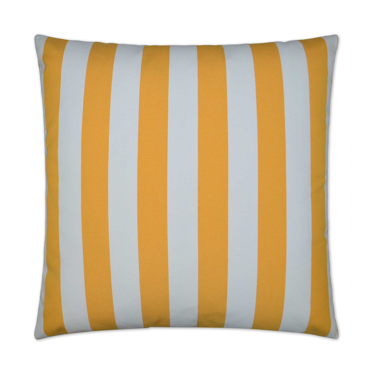 Cafe Stripe Yellow Outdoor Pillow 22x22