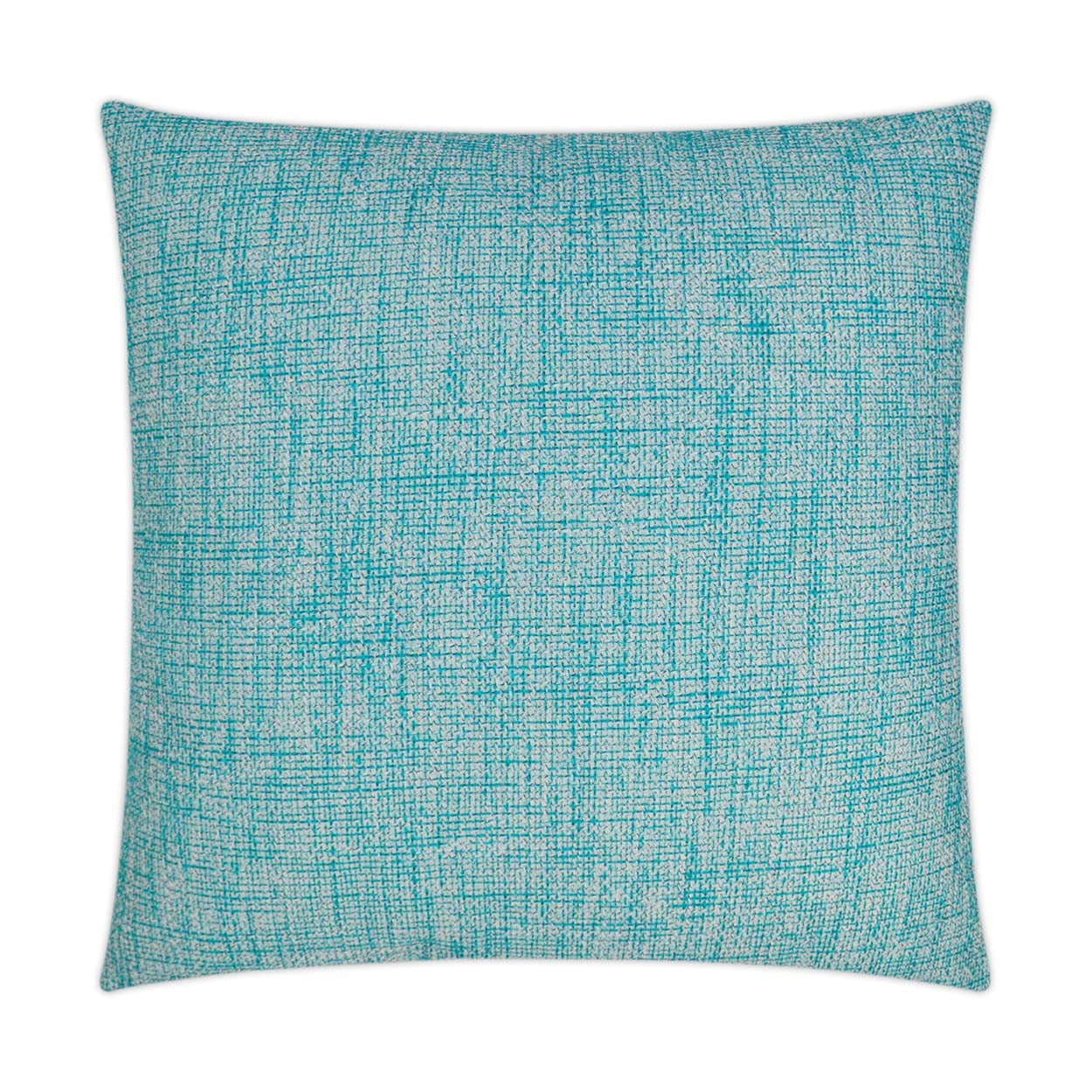 Double Trouble Turquoise Outdoor Pillow 22x22