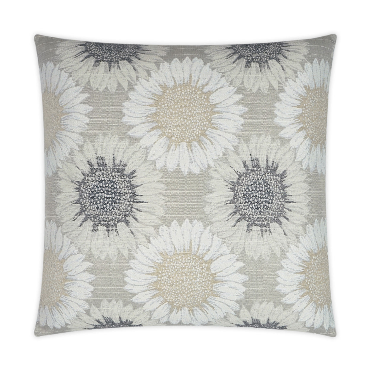 Daisy Chain Sand Outdoor Pillow 22x22