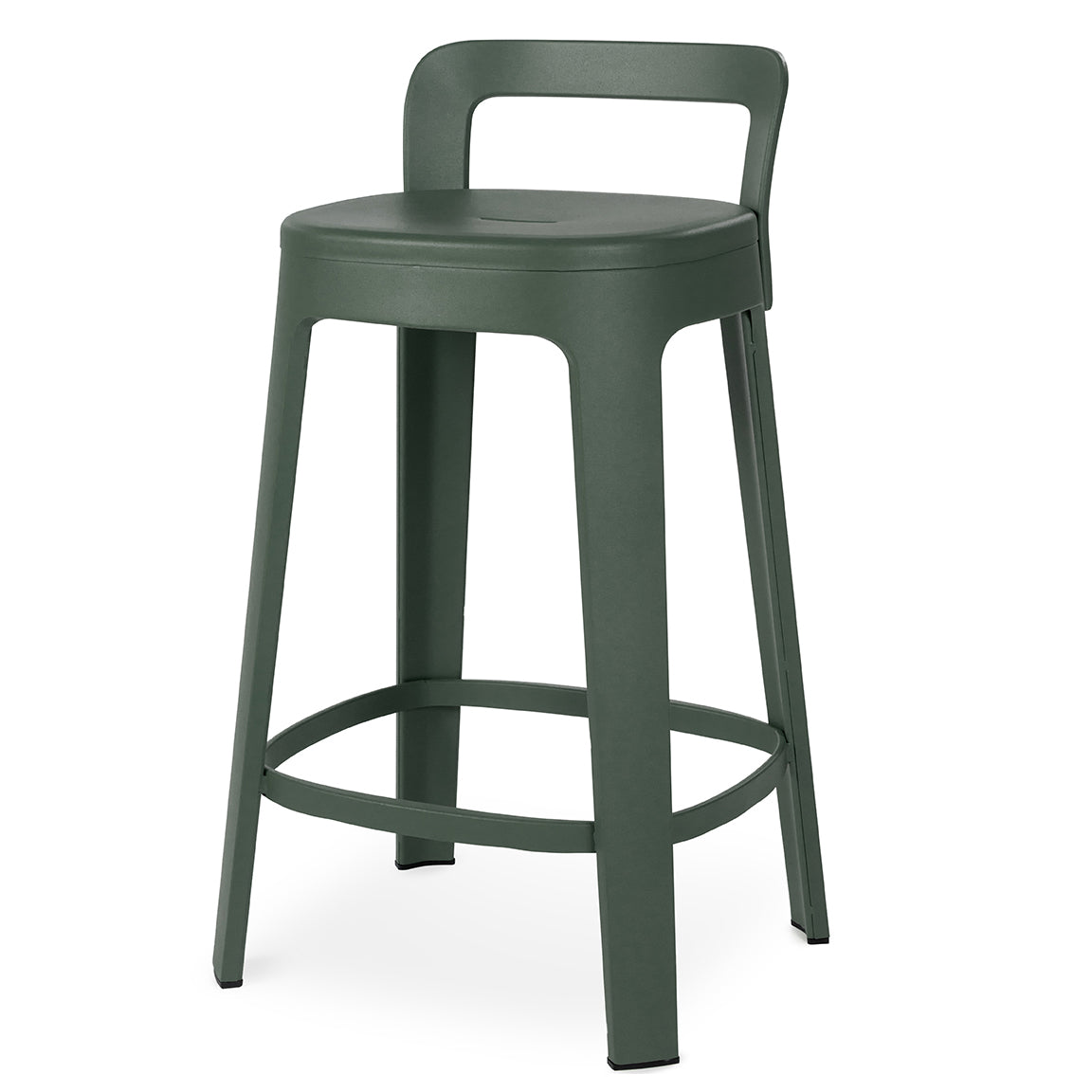 RS Barcelona Ombra Counter Stool With Back - Green