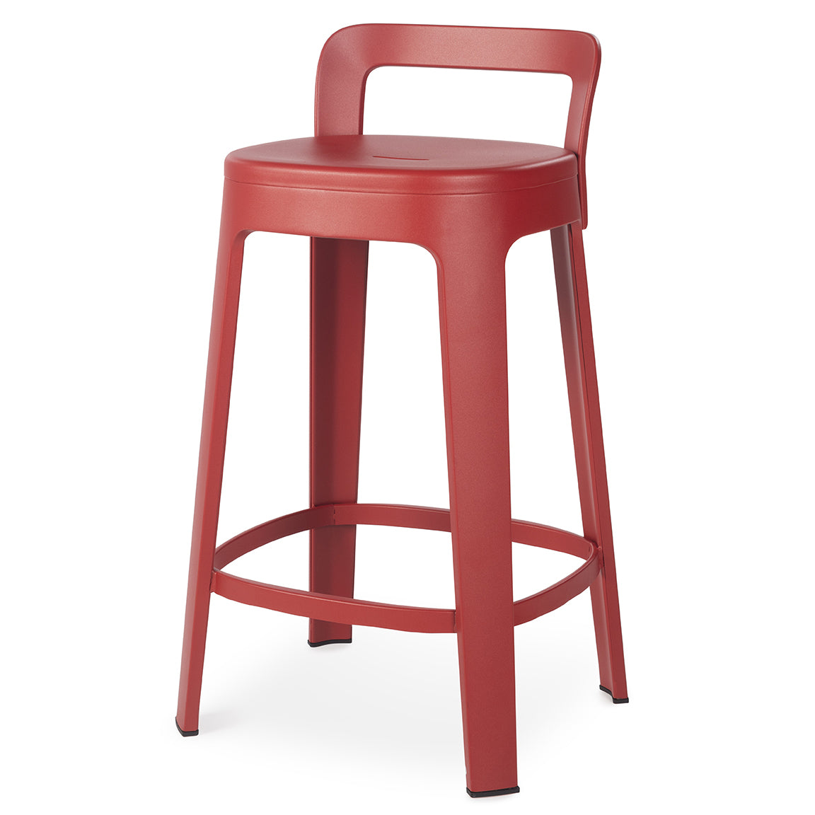 RS Barcelona Ombra Counter Stool With Back - Red