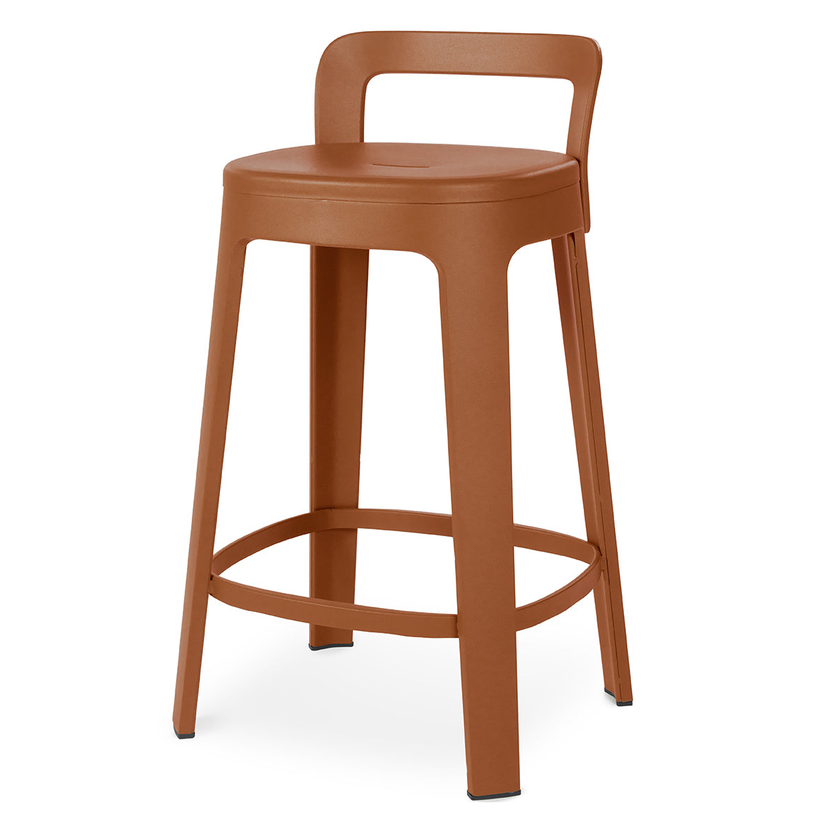 RS Barcelona Ombra Counter Stool With Back - Terracotta