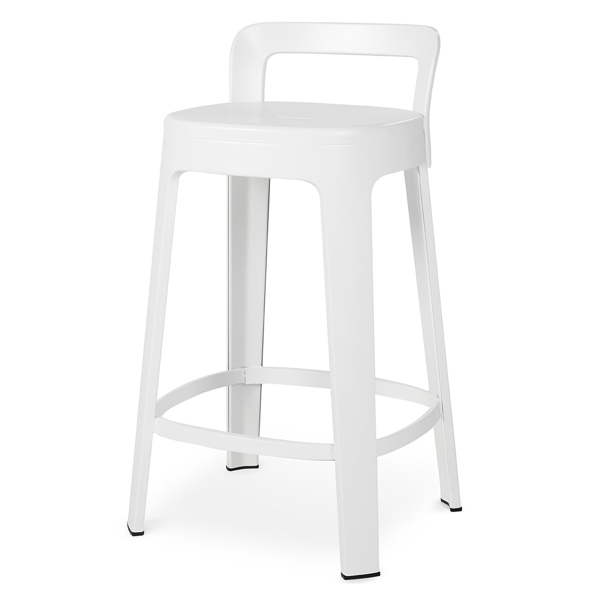 RS Barcelona Ombra Counter Stool With Back - White