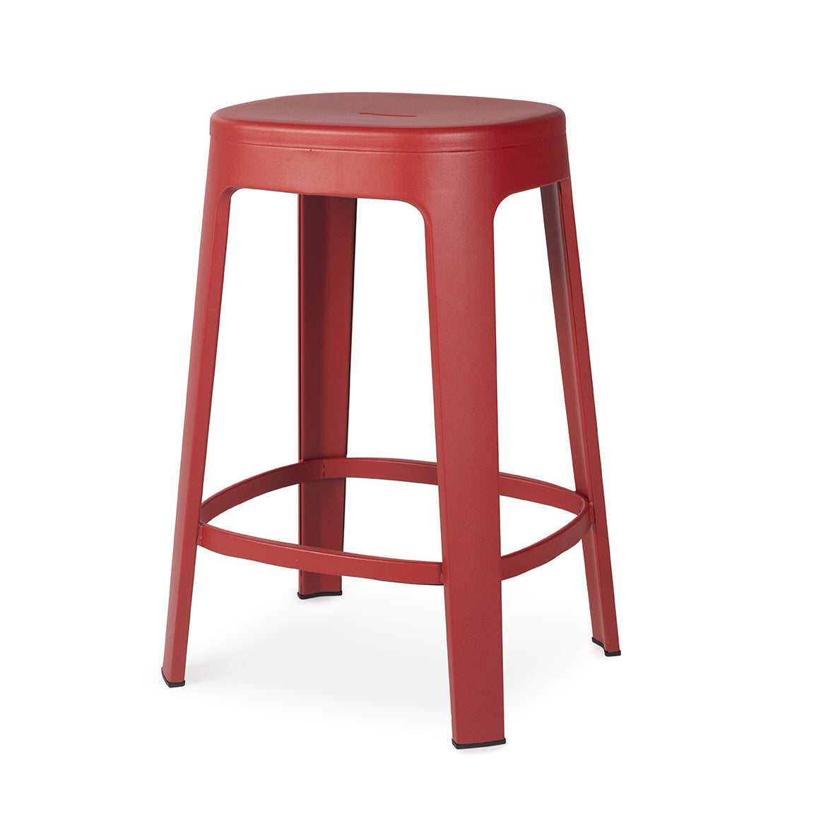 Ombra Backless Counter Stool - Red