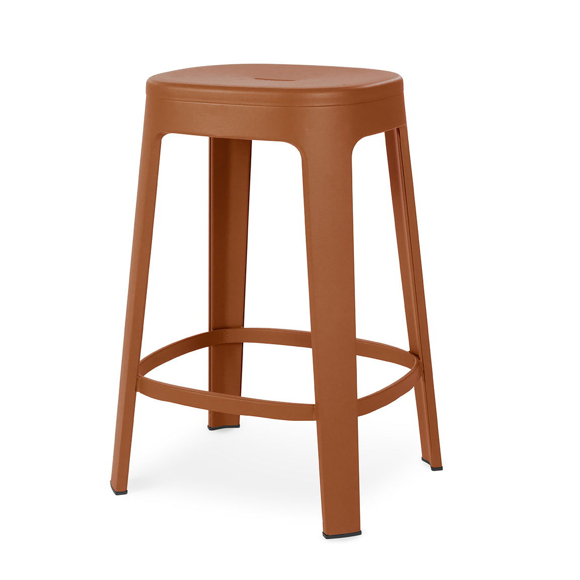 Ombra Backless Counter Stool - Terracotta