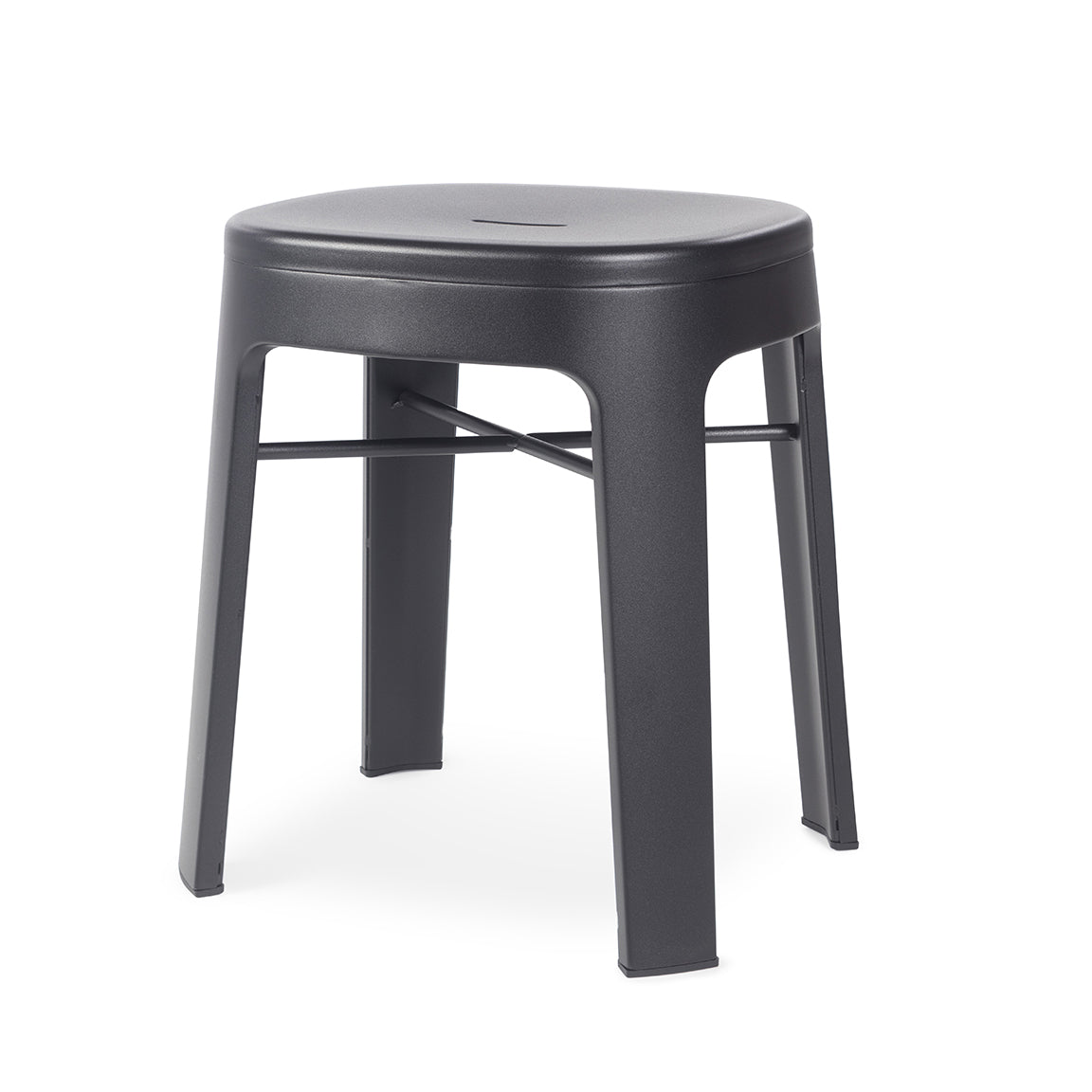 Ombra Backless Low Stool - Black