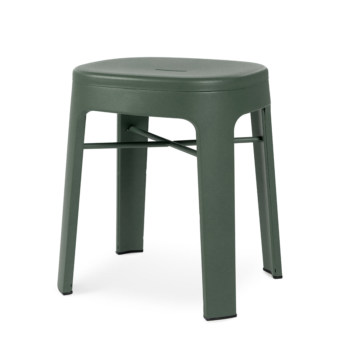 Ombra Backless Low Stool - Green