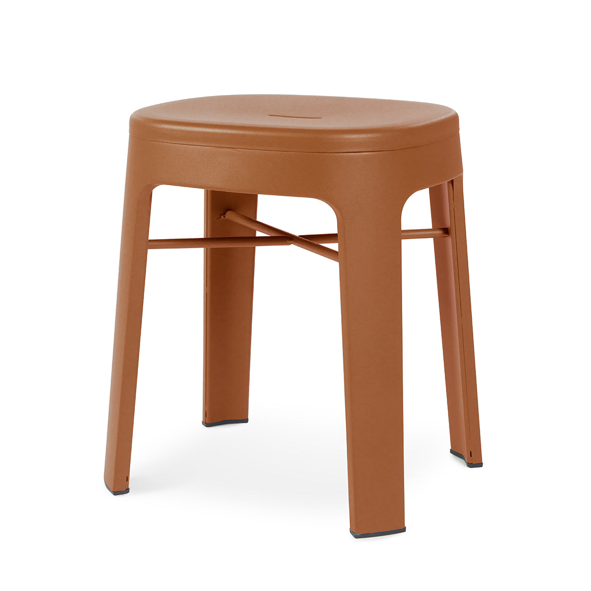 Ombra Backless Low Stool - Terracotta