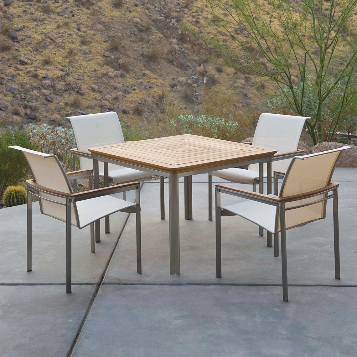 Kingsley Bate Tivoli Stainless Steel Dining Set