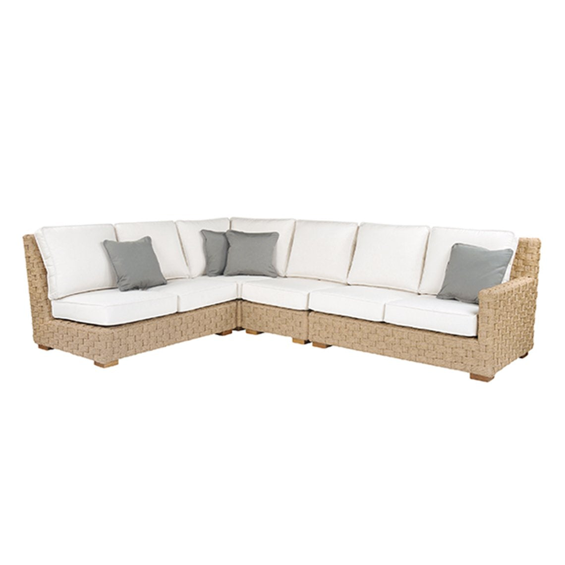 Kingsley Bate St. Barts Wicker Sectional Set