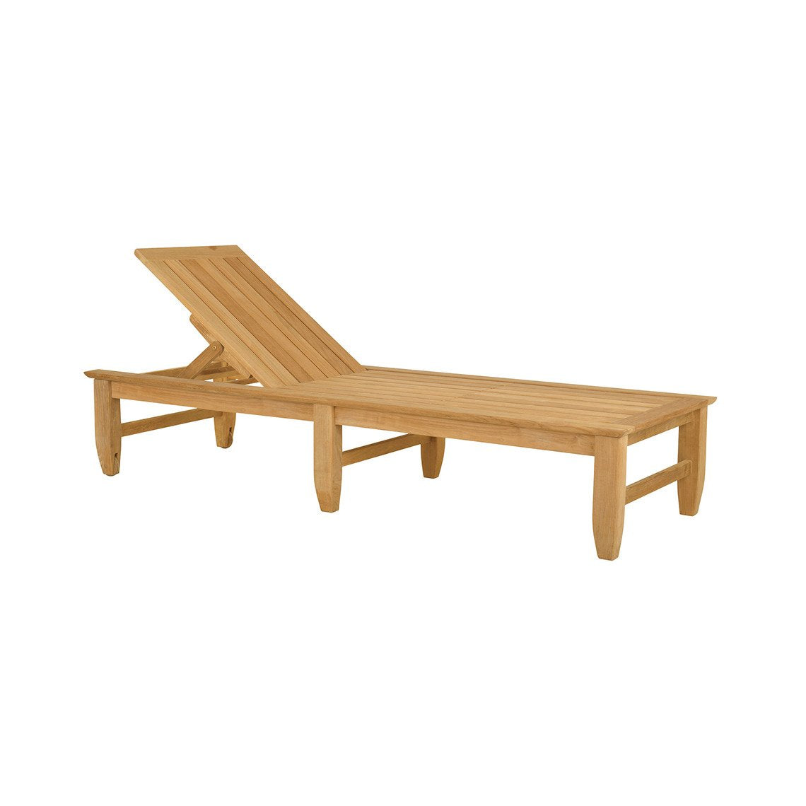 Kingsley Bate Amalfi Teak Poolside Chaise Lounge w/Wheels