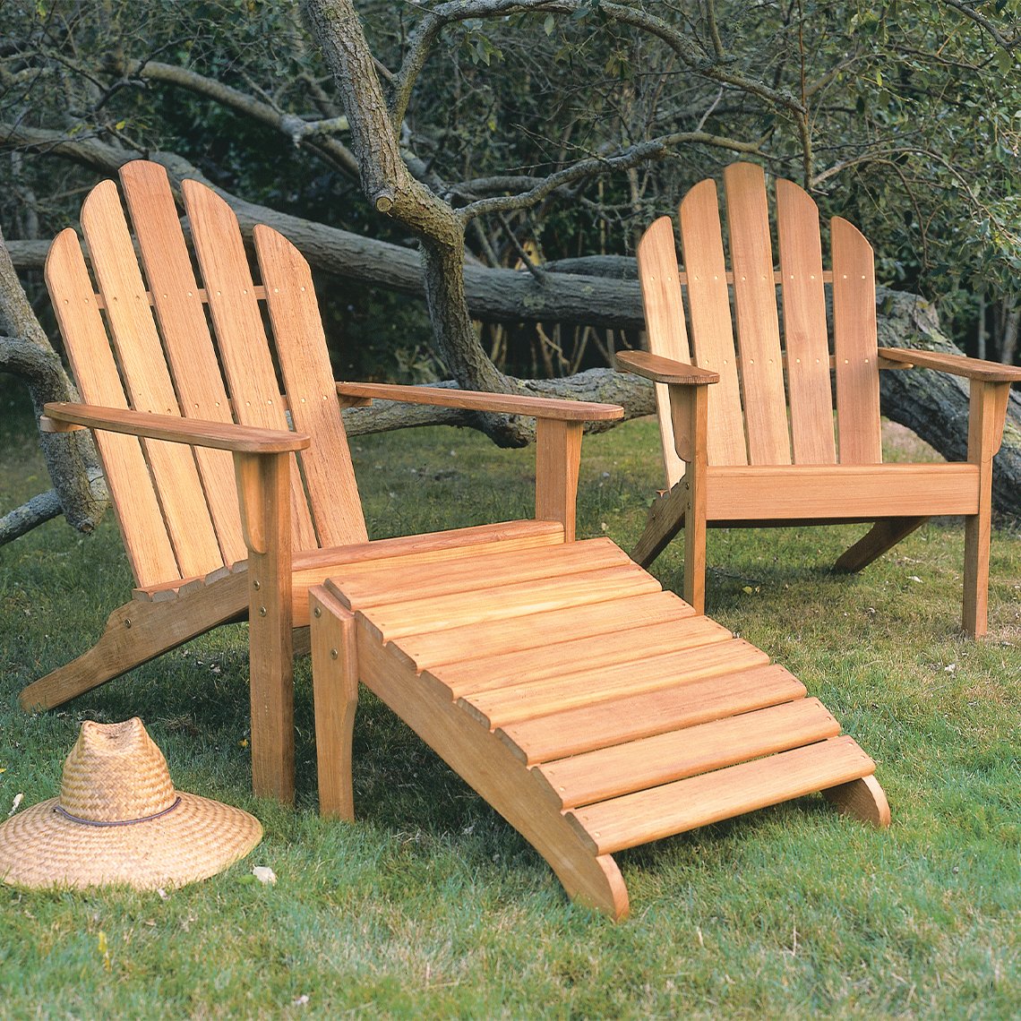 Teak Adirondack Set