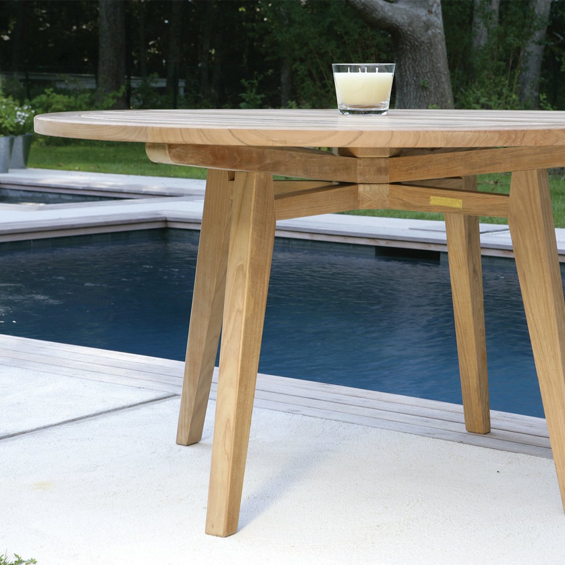 Algarve Round 52 Dining Teak Dining Table