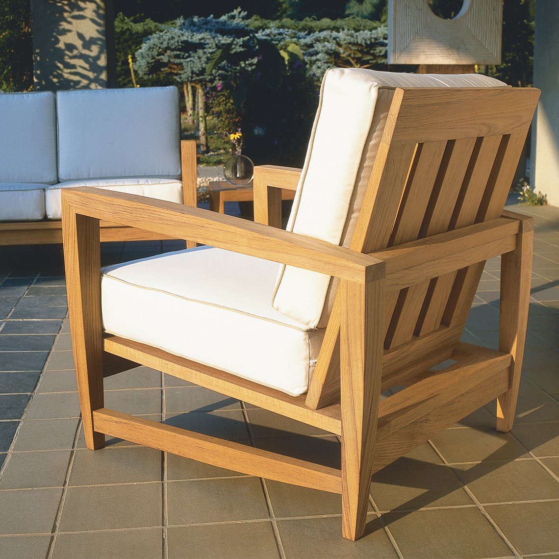 Kingsley Bate Amalfi Teak Deep Seating Lounge Chair