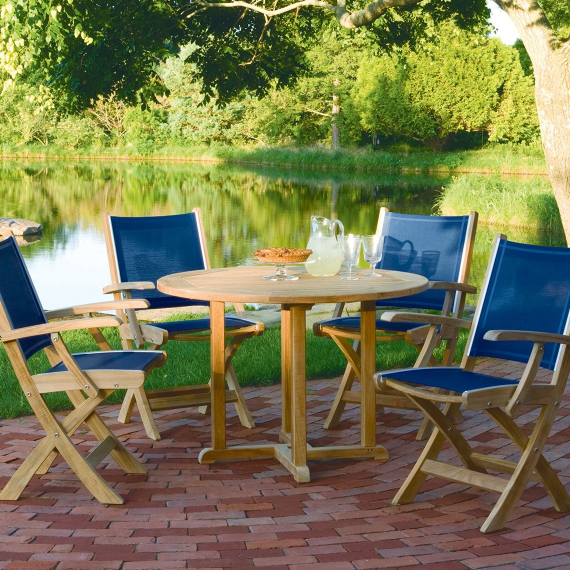 Kingsley Bate Essex Teak 42 Dining Table 