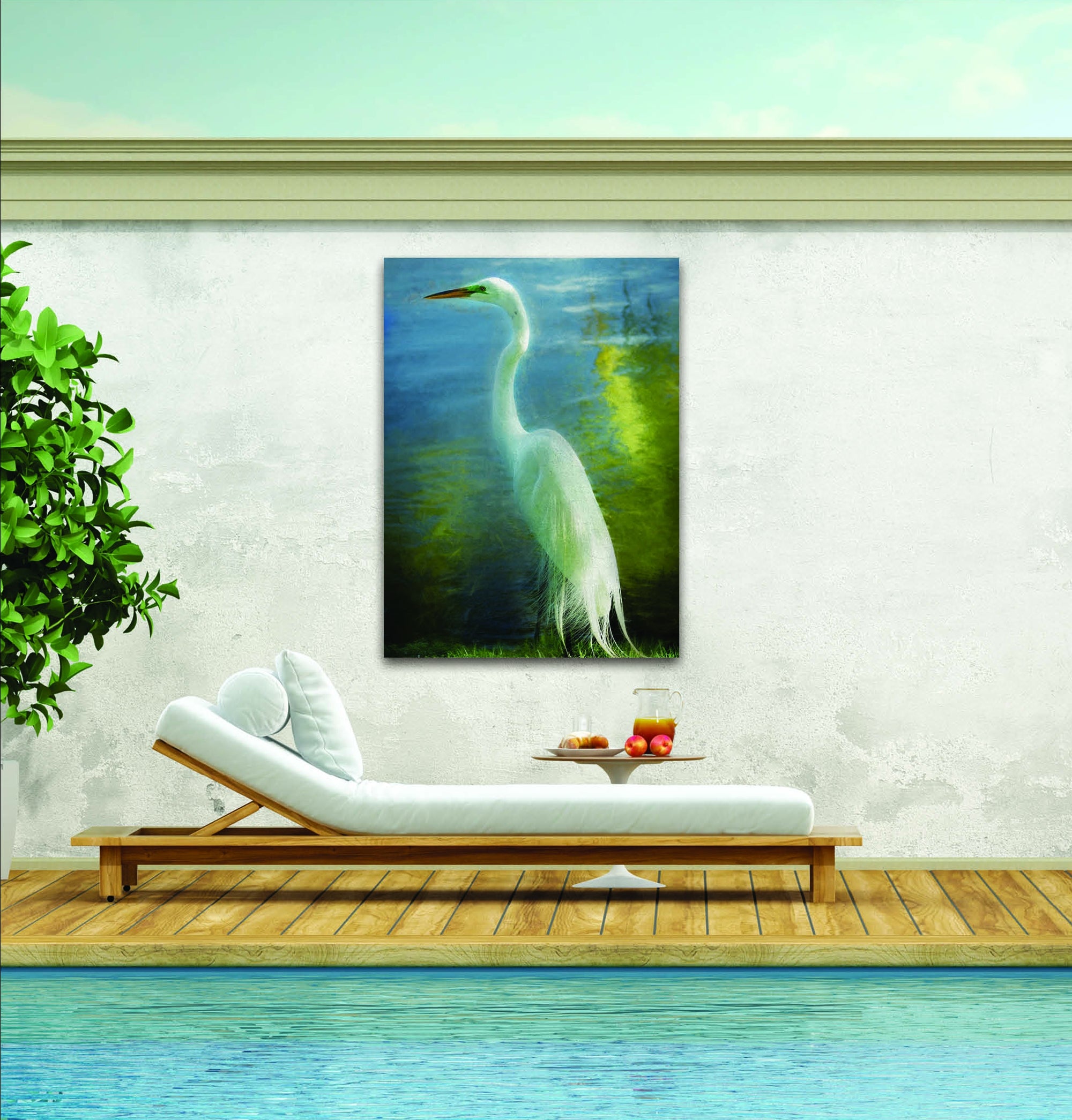 West of the Wind Outdoor Canvas 30”x40” Wall Art - Poised Patience