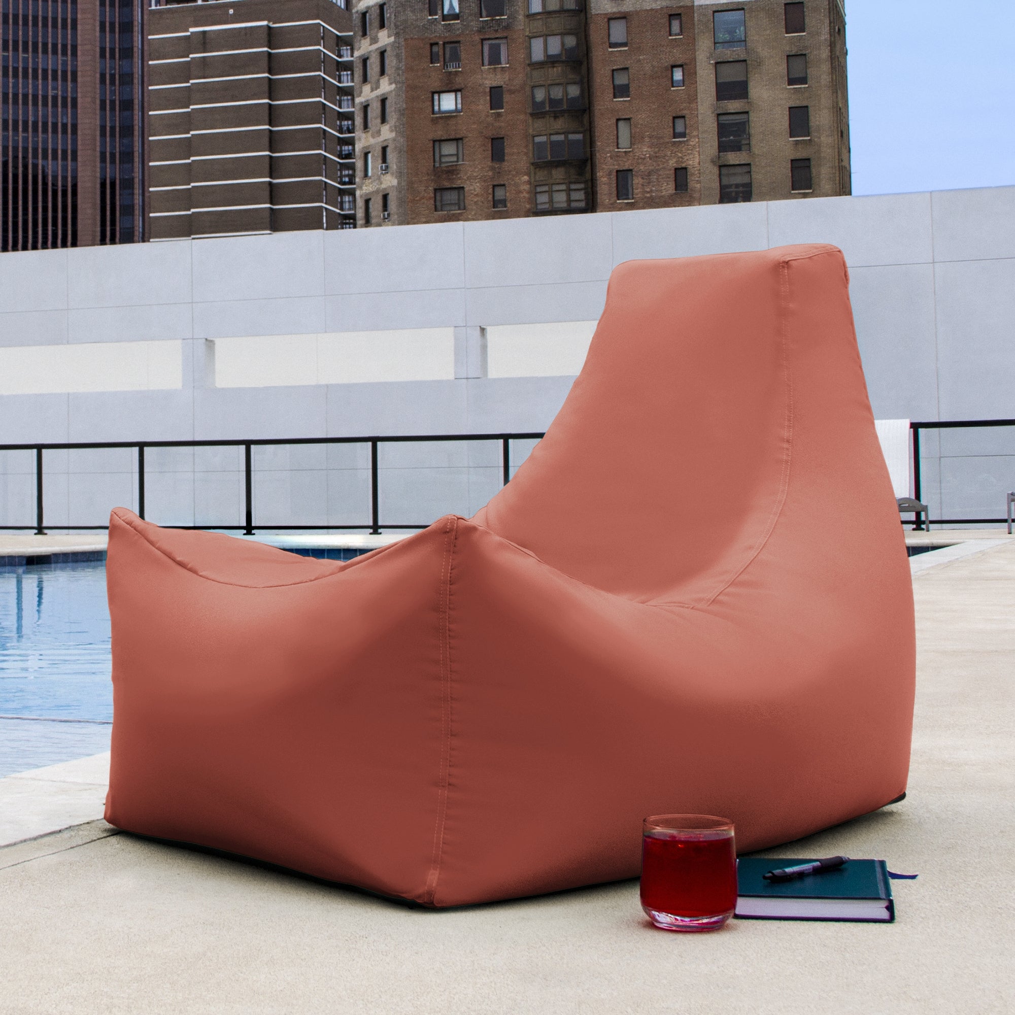 Juniper Outdoor Patio Bean Bag Chair - Flamingo