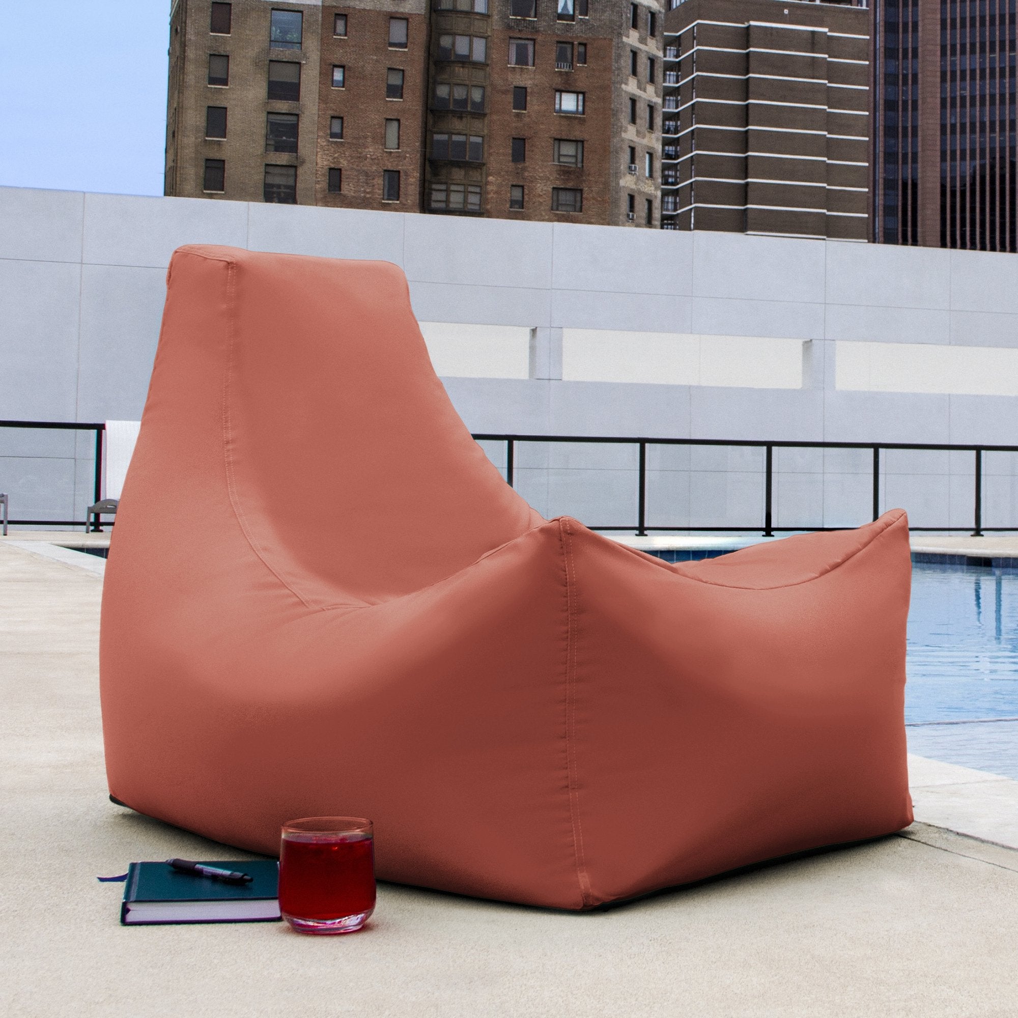 Juniper Outdoor Patio Bean Bag Chair - Flamingo