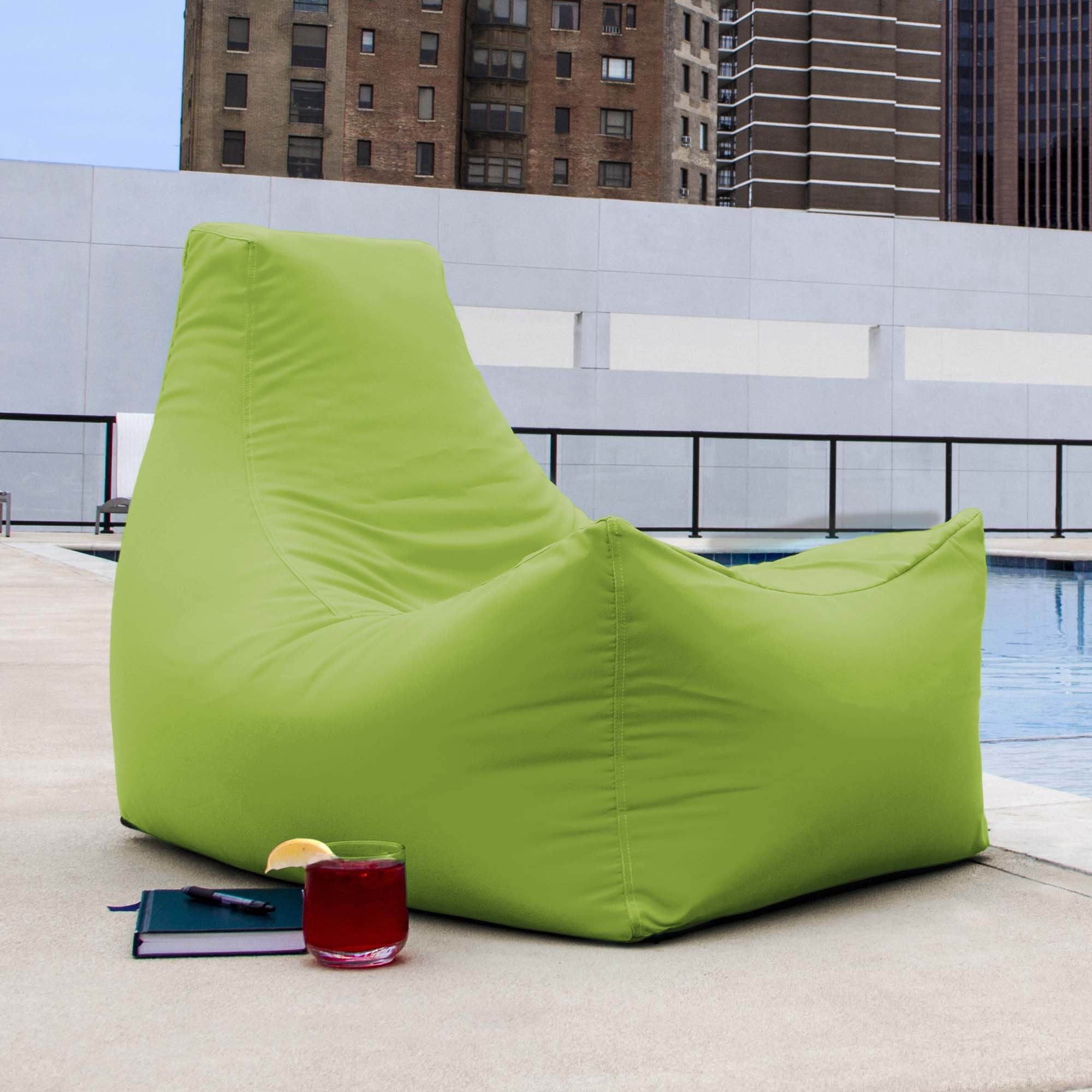 Juniper Outdoor Patio Bean Bag Chair - Lime