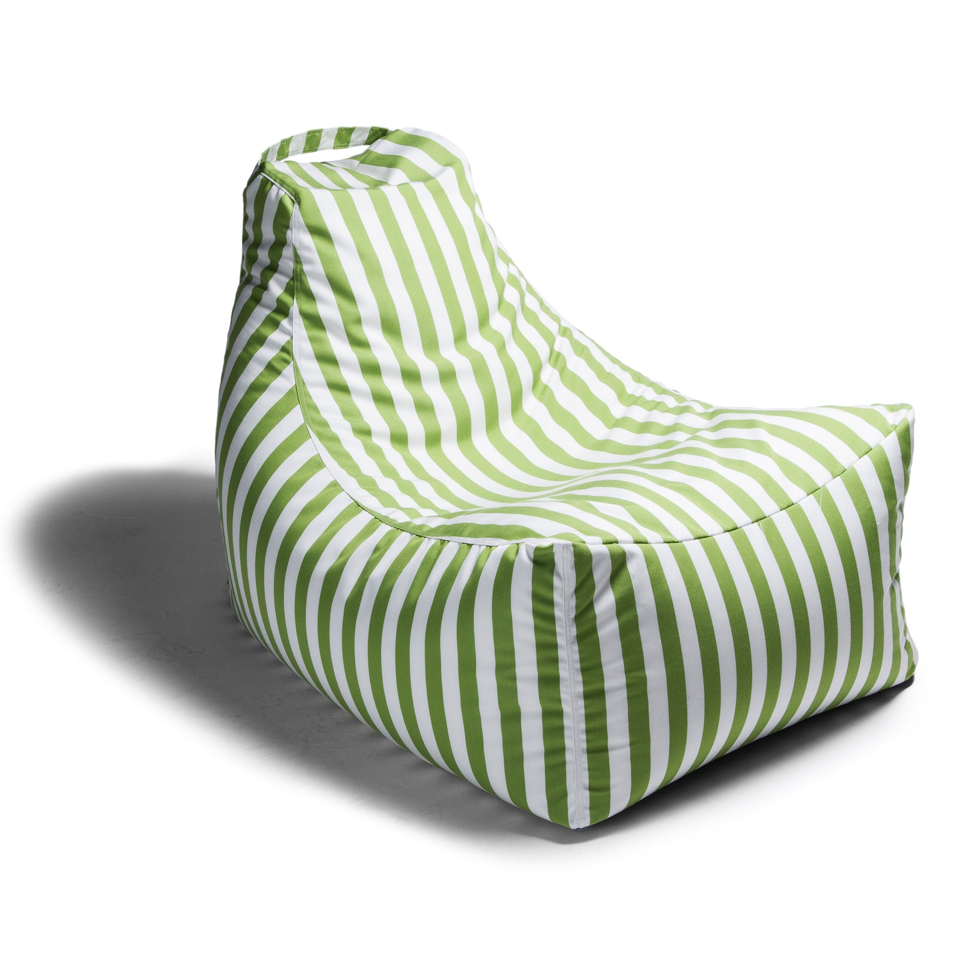 Juniper Outdoor Patio Bean Bag Chair - Lime Stripes