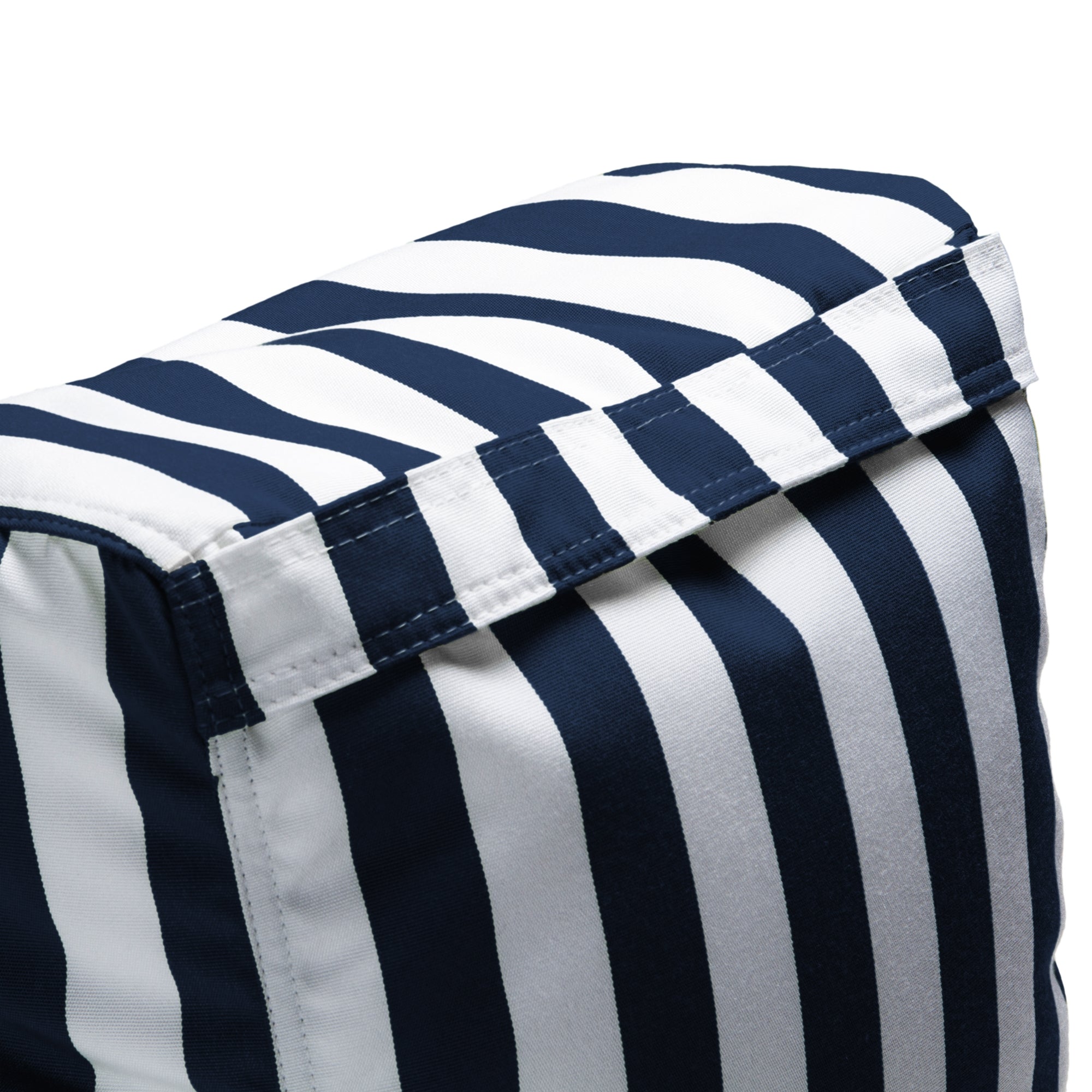 Juniper Outdoor Patio Bean Bag Chair - Navy Stripe