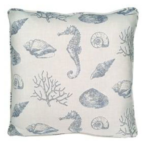 22 in. Toss Pillow Shown in Sealife Ocean