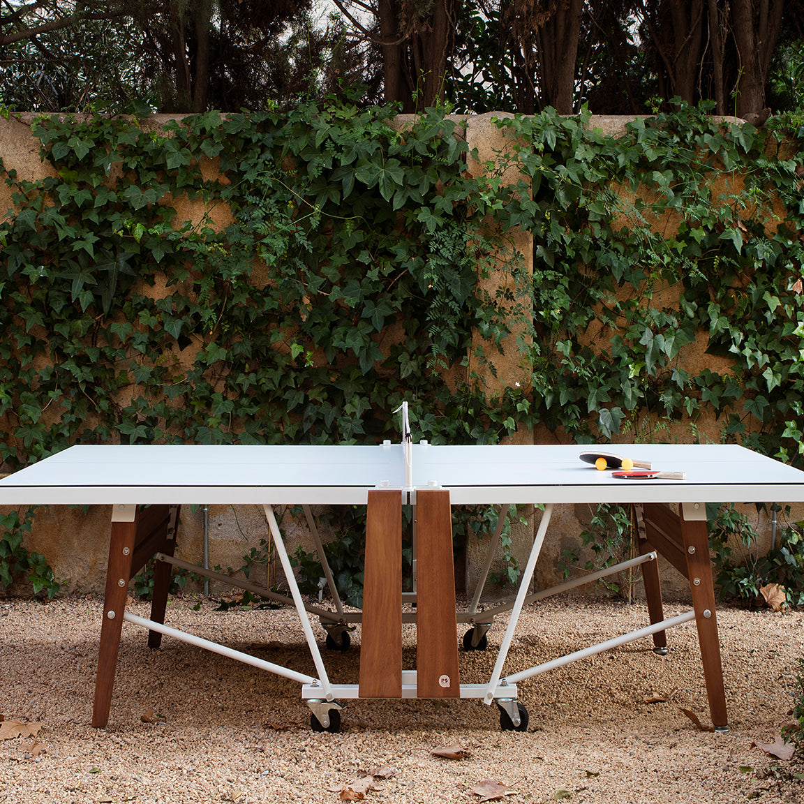 Folding Ping Pong Table - White