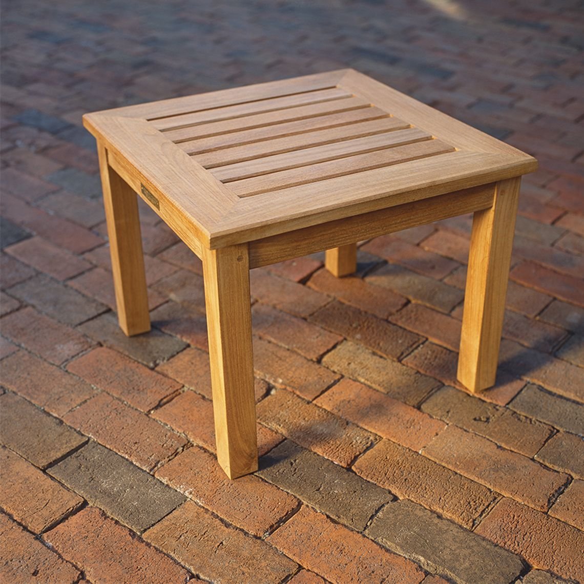 Kingsley Bate Classic Teak 15" Square Side Table