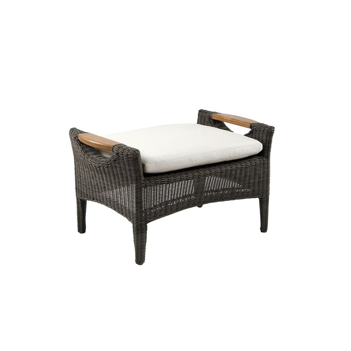 Kingsley Bate Culebra Wicker Club Ottoman