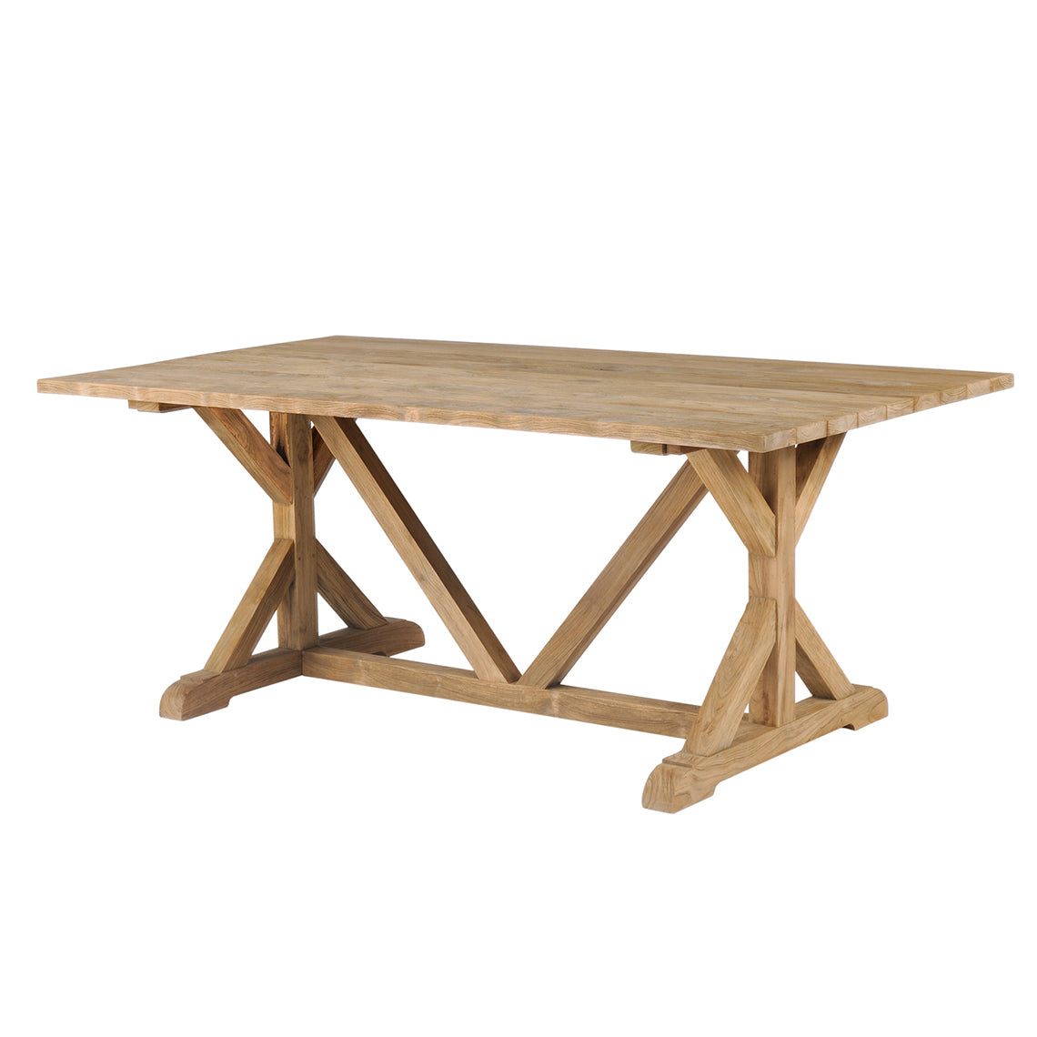 Kingsley Bate Provence Teak 73 Rectangular Dining Table in Rustic