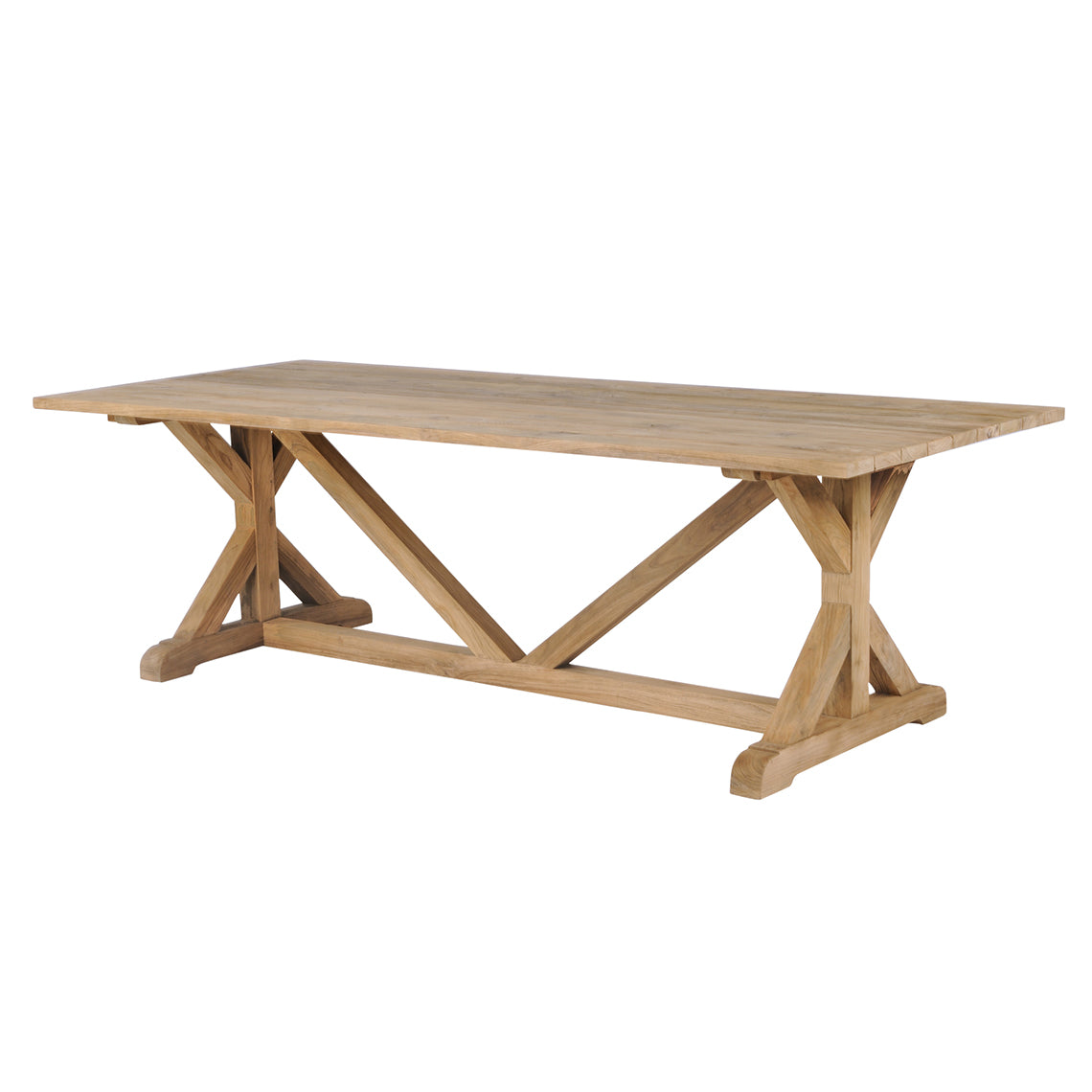 Kingsley Bate Provence Teak 96 Rectangular Dining Table in Rustic