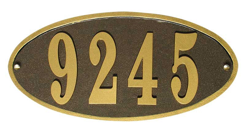 Claremont Cast Aluminum Address Plaque