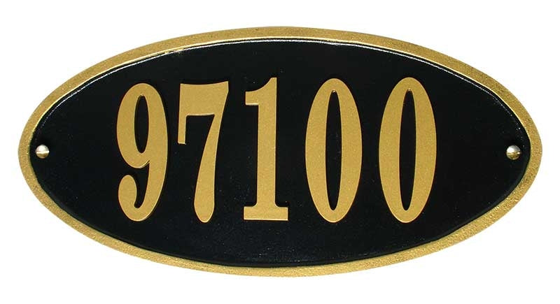 Claremont Cast Aluminum Address Plaque