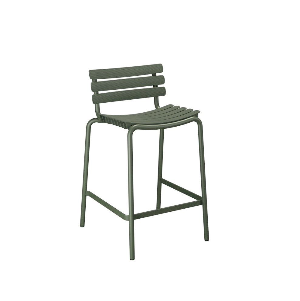 HOUE Reclips Counter Stool in Olive Green