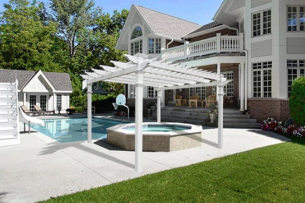 Vita 12'x12' Regency Vinyl Pergola