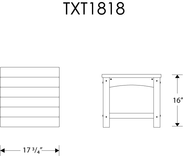 Trex® Outdoor Furniture™ Rockport Club 18" Side Table