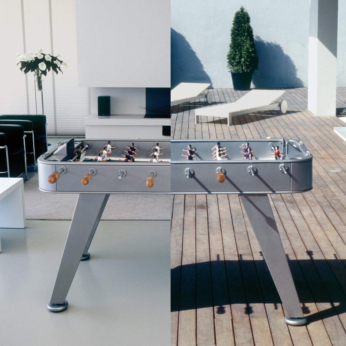 RS2 Foosball Table - Stainless Steel