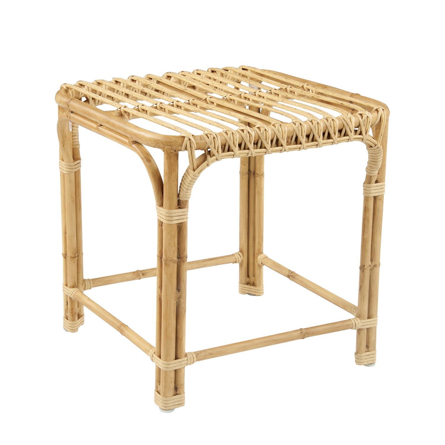 Kingsley Bate Savannah Square Side Table w/Glass